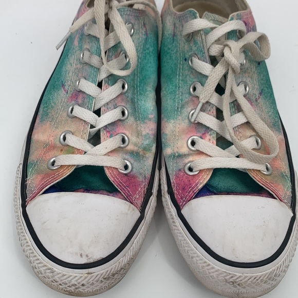 Converse All Star Shoe low top splatter color galaxy size 7 men 9 womens - Picture 1 of 8